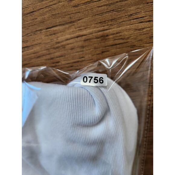 Michael Stars White Ruched Ribbed Cap Sleeve Top | Size L - Picture 9 of 9